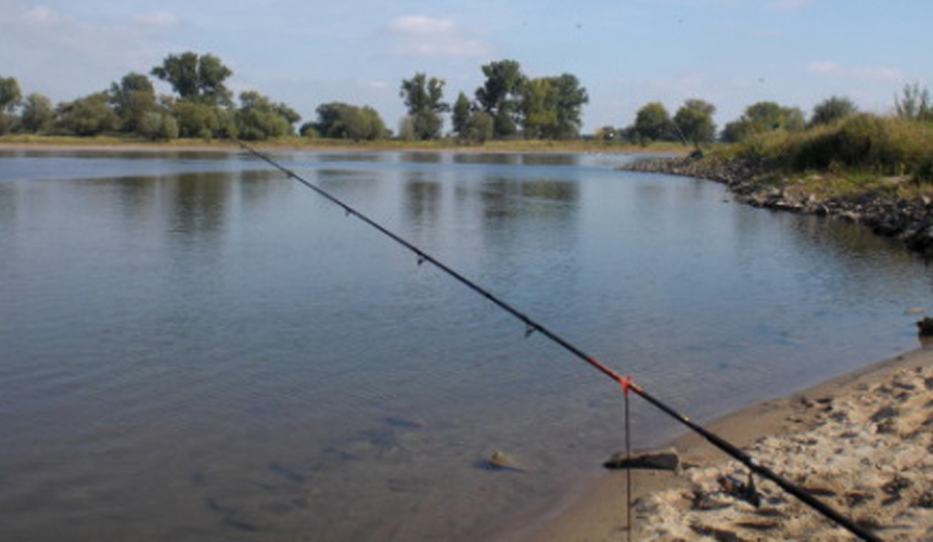 Angelspaß an der Elbe